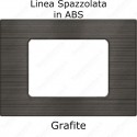 Placca Grafite 3,4 e 7 moduli in ABS compatibile con serie Vimar Plana