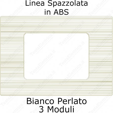 placca bianco perla compatibile plana tot electric