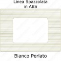 Placca Bianco Perlato 3,4 e 7 moduli in ABS compatibile con serie Vimar Plana