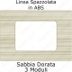 placca Sabbia Dorata compatibile plana tot electric