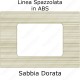 placca Sabbia Dorata compatibile plana tot electric