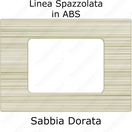 placca Sabbia Dorata compatibile plana tot electric