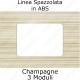 placca Champagne compatibile plana tot electric