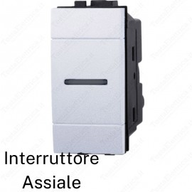 Interruttore assiale compatibile con serie LivingL ight Bianca