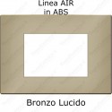 Placca Bronzo 3,4 e 6 moduli in ABS compatibile con serie Bticino Axolute AIR