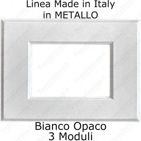 placca cal in metallo compatibile plana made in italy