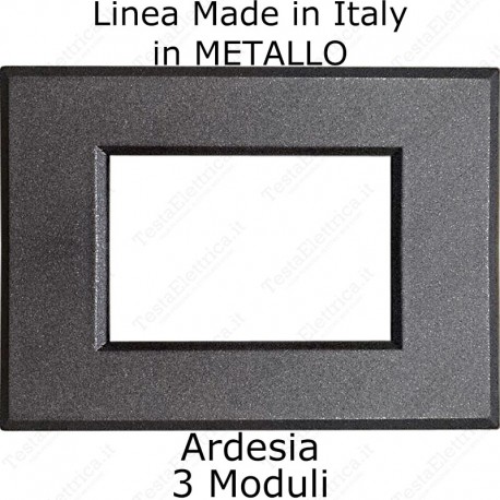 placca ardesia cal in metallo compatibile plana made in italy