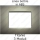 placca compatibile bticino living light AIR titanio
