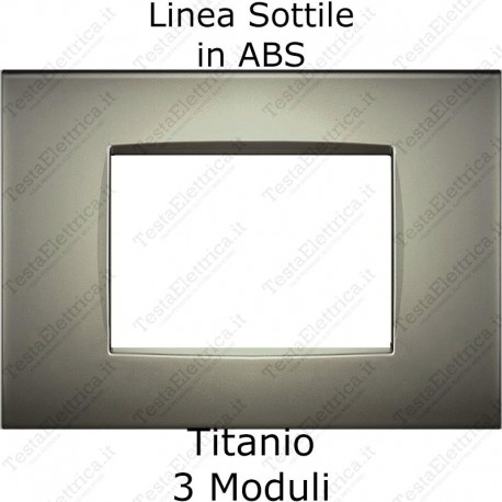 placca compatibile bticino living light AIR titanio
