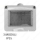 Scatola portafrutti 3 posti IP55 compatibile Vimar Plana