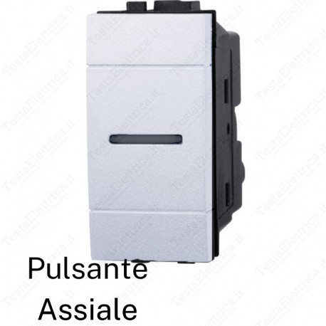 Pulsante assiale compatibile con serie LivingL ight Bianca