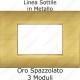 placca compatibile living AIR oro spazzolato