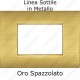 placca compatibile living AIR oro spazzolato