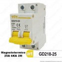 Interruttore Magnetotermico 2M 25A 220V Tot Electric