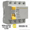 Interruttore Differenziale Puro 4P 10A 380V TotElectric