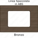 Placca Bronzo  3,4 e 6 moduli in ABS compatibile con serie Bticino Matix