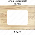 Placca Abete 3,4 e 7 moduli in ABS compatibile con serie Vimar Plana