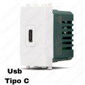 Presa USB tipo C compatibile Vimar Plana