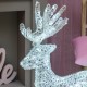 Renna luminosa Galoppante a Led bianco freddo
