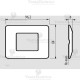 Placca 2 moduli scatola tonda compatibile bticino matix