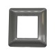 Placca 2 moduli scatola tonda compatibile bticino matix