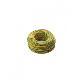 cordina unipolare fs17 2,5 mm giallo verde - matassa 100mt