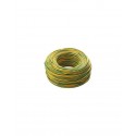 cordina unipolare fs17 1,5 mm giallo verde - matassa 100mt