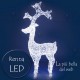 Renna luminosa a Led con Flash luci Bamby Rosawinter