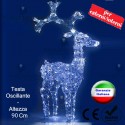 Renna luminosa a Led con Flash luci Bamby RosaChristmas
