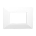 Placca Bianca Quadra 3,4 e 6 moduli in ABS compatibile con serie Bticino Axolute