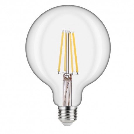 Lampadina a Wireled  Globo 8 Watt E27 trasparente Wiva