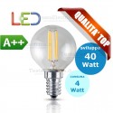 Lampadina a Wireled  pallina 4 Watt E14 trasparente Wiva