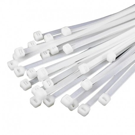 100 pz. fascette stringifilo 10cm bianche