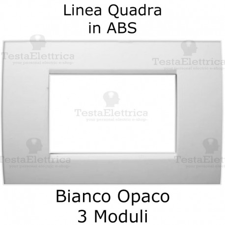Placca compatibile bticino living light bianco opaco