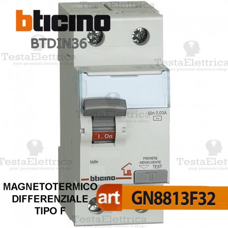 Magnetotermico Differenziale tipo F 32A 220V Bticino