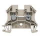 Morsetto componibile passante 4 mmq Beige 