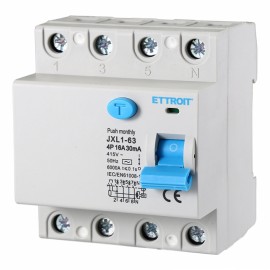 Ettroit Interruttore Differenziale Puro 4P 16A 30mA 380V-6KA