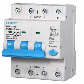 ettroit Magnetotermico Differenziale 3P+N 16A 30mA 380V 6KA