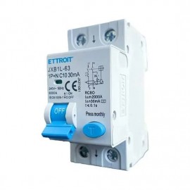 Magnetotermico Differenziale 1P+N 10A 30mA 220V-6KA CLASSE C