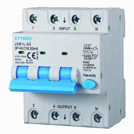 Magnetotermico Differenziale 3P+N 16A 30mA Classe A 380V 6KA