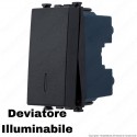 Deviatore grigio antracite compatibile con serie Vimar® Arkè™