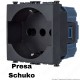 Presa Schuko grigio antracite compatibile con serie Vimar® Arkè™