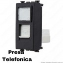 Presa telefonica grigio antracite compatibile con serie Vimar® Arkè™