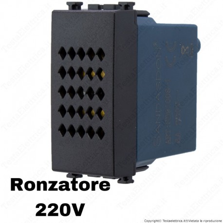 Ronzatore 220V grigio antracite compatibile con serie Vimar® Arkè™