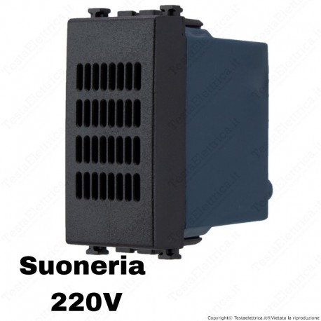 Suoneria 220V grigio antracite compatibile con serie Vimar® Arkè™