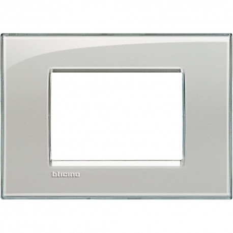 Placca quadra grigio ghiaccio Bticino LivingLight