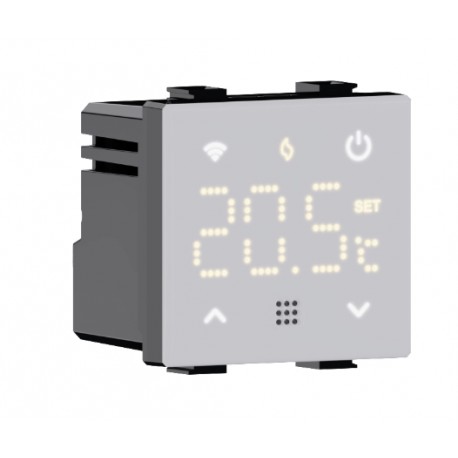 ETTROIT Cronotermostato smart Wifi Termostato Caldaia da Incasso Digitale Touchscreen TUYA bianco MTWF4102