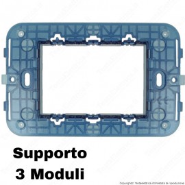 Supporto 3 moduli compatibile con serie Vimar® Arkè™