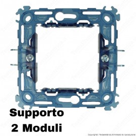 Supporto 2 moduli compatibile con serie Vimar® Arkè™