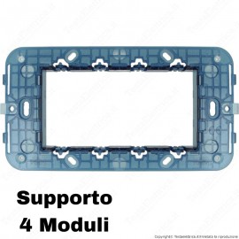 Supporto 4 moduli compatibile con serie Vimar® Arkè™